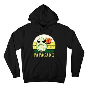 Funny Avocado Dad Gift Vegan Guacamole Avocado Papacado Hoodie