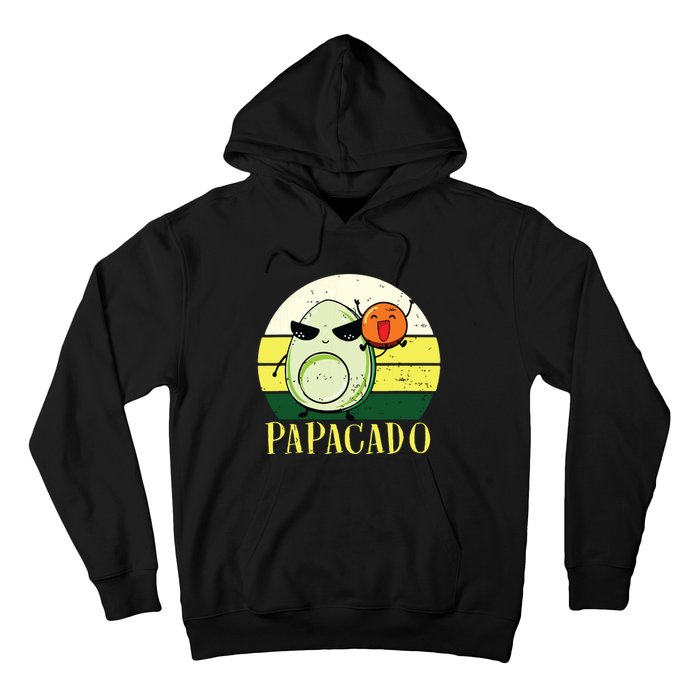 Funny Avocado Dad Gift Vegan Guacamole Avocado Papacado Hoodie