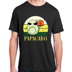 Funny Avocado Dad Gift Vegan Guacamole Avocado Papacado Adult ChromaSoft Performance T-Shirt