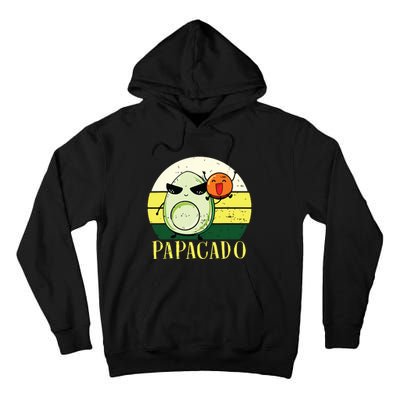 Funny Avocado Dad Gift Vegan Guacamole Avocado Papacado Tall Hoodie