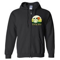 Funny Avocado Dad Gift Vegan Guacamole Avocado Papacado Full Zip Hoodie