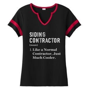 Funny Appreciation Day Siding Contractor Ladies Halftime Notch Neck Tee