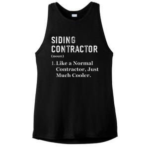 Funny Appreciation Day Siding Contractor Ladies PosiCharge Tri-Blend Wicking Tank