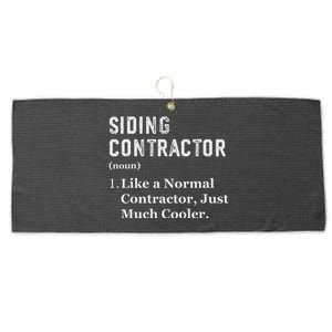 Funny Appreciation Day Siding Contractor Large Microfiber Waffle Golf Towel