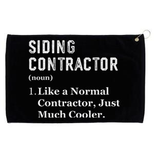 Funny Appreciation Day Siding Contractor Grommeted Golf Towel