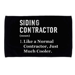 Funny Appreciation Day Siding Contractor Microfiber Hand Towel