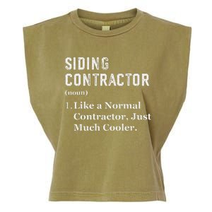 Funny Appreciation Day Siding Contractor Garment-Dyed Women's Muscle Tee