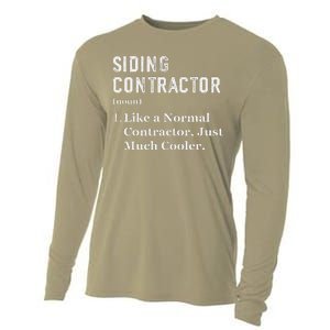 Funny Appreciation Day Siding Contractor Cooling Performance Long Sleeve Crew