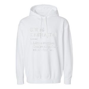 Funny Appreciation Day Siding Contractor Garment-Dyed Fleece Hoodie