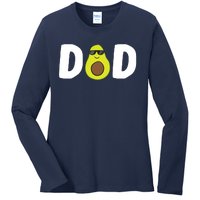 Funny Avocado Dad Guacamole Dad Vegan Dad Avocados Gift Ladies Long Sleeve Shirt