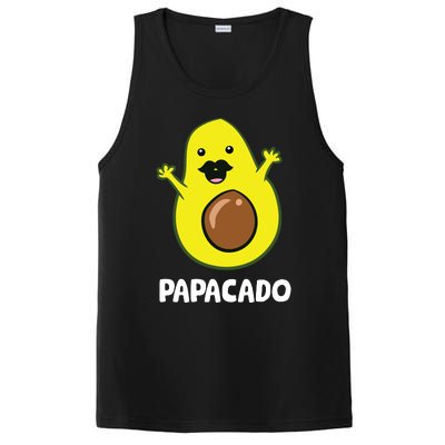 Funny Avocado Dad Vegan Guacamole Avocado Papacado PosiCharge Competitor Tank