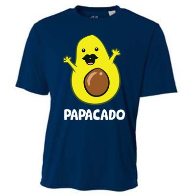 Funny Avocado Dad Vegan Guacamole Avocado Papacado Cooling Performance Crew T-Shirt