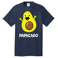 Funny Avocado Dad Vegan Guacamole Avocado Papacado Tall T-Shirt