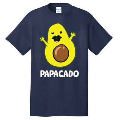 Funny Avocado Dad Vegan Guacamole Avocado Papacado Tall T-Shirt