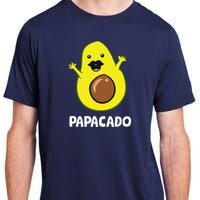 Funny Avocado Dad Vegan Guacamole Avocado Papacado Adult ChromaSoft Performance T-Shirt