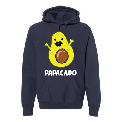 Funny Avocado Dad Vegan Guacamole Avocado Papacado Premium Hoodie