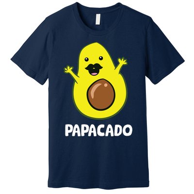 Funny Avocado Dad Vegan Guacamole Avocado Papacado Premium T-Shirt