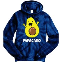 Funny Avocado Dad Vegan Guacamole Avocado Papacado Tie Dye Hoodie