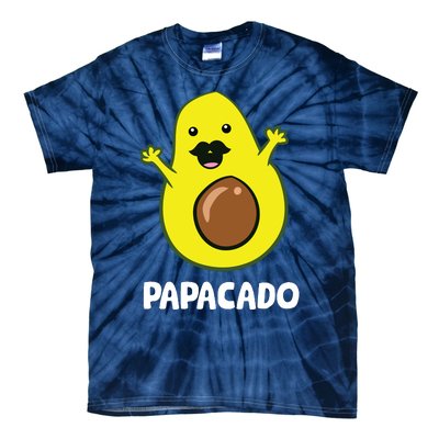 Funny Avocado Dad Vegan Guacamole Avocado Papacado Tie-Dye T-Shirt