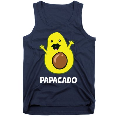 Funny Avocado Dad Vegan Guacamole Avocado Papacado Tank Top