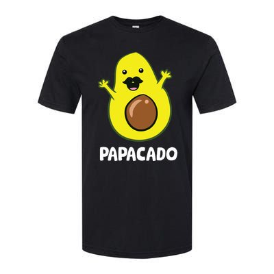 Funny Avocado Dad Vegan Guacamole Avocado Papacado Softstyle CVC T-Shirt