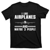 Funny Airplane Design Aviation Aviator Pilot T-Shirt