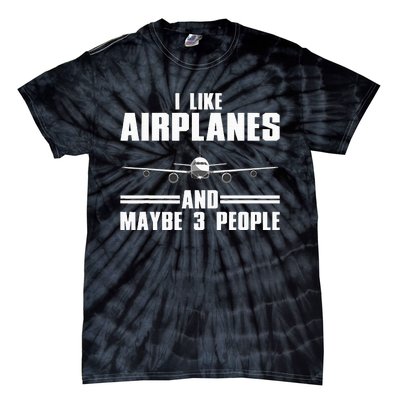 Funny Airplane Design Aviation Aviator Pilot Tie-Dye T-Shirt