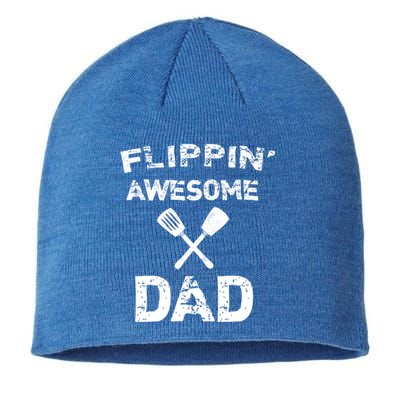 Flippin Awesome Dad Funny Cooking Grilling Bbq Chef Dad Meaningful Gift Sustainable Beanie