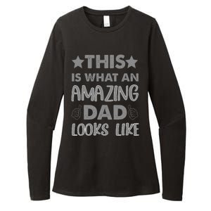 Funny Amazing Dad Looks Like Gift Womens CVC Long Sleeve Shirt