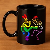 Funny Amazing Digital Circus Gooseworx LGBT  11oz C Handle Ceramic Mug