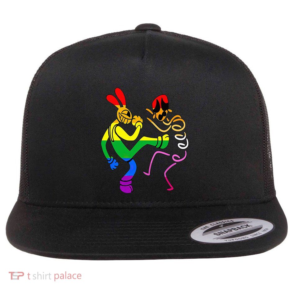 Funny Amazing Digital Circus Gooseworx LGBT  Flatbill Hat
