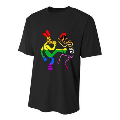 Funny Amazing Digital Circus Gooseworx LGBT  Youth Performance Sprint T-Shirt