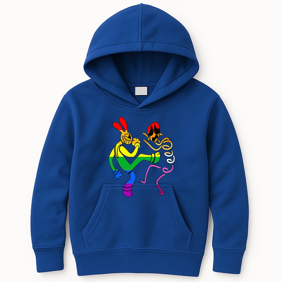 Funny Amazing Digital Circus Gooseworx LGBT  Kids Hoodie