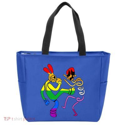 Funny Amazing Digital Circus Gooseworx LGBT  Zip Tote Bag