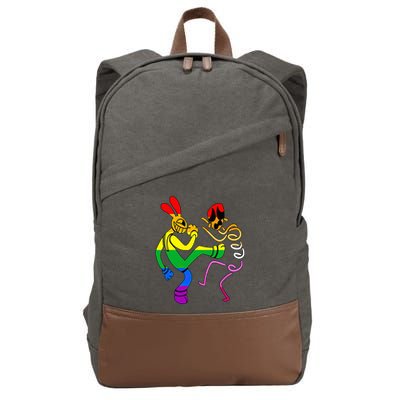 Funny Amazing Digital Circus Gooseworx LGBT  Cotton Canvas Backpack