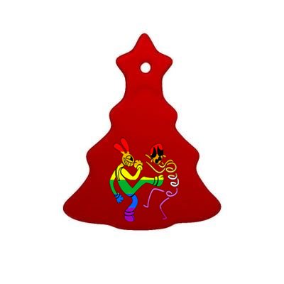 Funny Amazing Digital Circus Gooseworx LGBT  Ceramic Tree Ornament