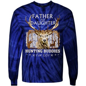 Father And Daughter Hunting Buddies For Life Gift Fo Tie-Dye Long Sleeve Shirt