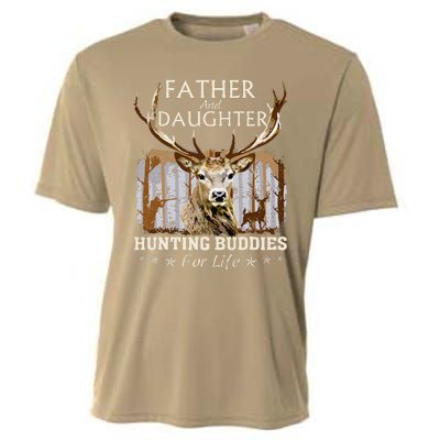 Father And Daughter Hunting Buddies For Life Gift Fo Cooling Performance Crew T-Shirt