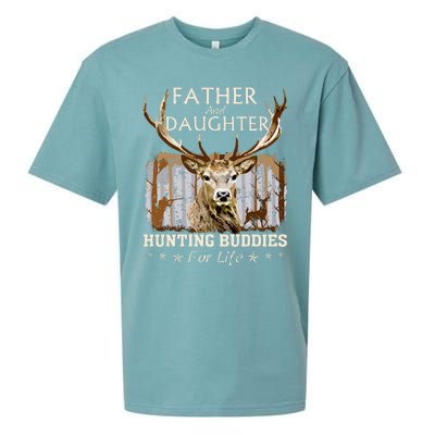 Father And Daughter Hunting Buddies For Life Gift Fo Sueded Cloud Jersey T-Shirt