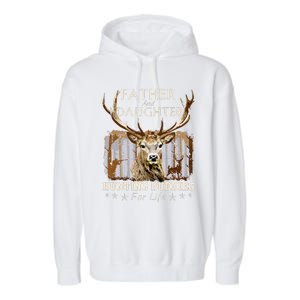 Father And Daughter Hunting Buddies For Life Gift Fo Garment-Dyed Fleece Hoodie