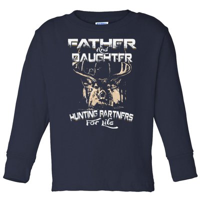 Father And Daughter Hunting Partners For Life Deer Hunter Toddler Long Sleeve Shirt