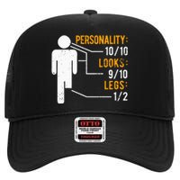 Funny Amputee Design High Crown Mesh Back Trucker Hat