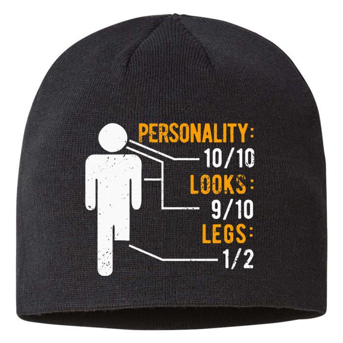 Funny Amputee Design Sustainable Beanie