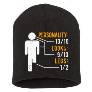 Funny Amputee Design Short Acrylic Beanie