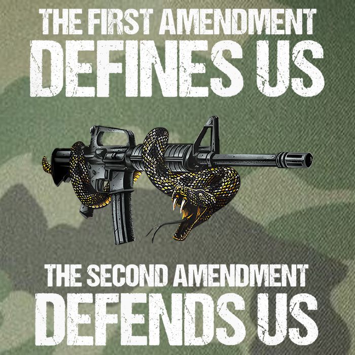 First Amendment Defines Us The Second Amendment Defends Us Legacy Tie Dye Trucker Hat
