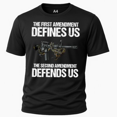 First Amendment Defines Us The Second Amendment Defends Us Performance Shirt