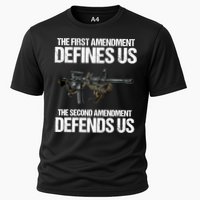 First Amendment Defines Us The Second Amendment Defends Us Performance Shirt