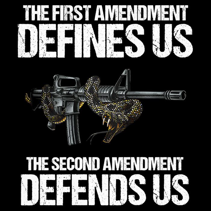 First Amendment Defines Us The Second Amendment Defends Us Poster