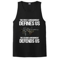 First Amendment Defines Us The Second Amendment Defends Us PosiCharge Competitor Tank