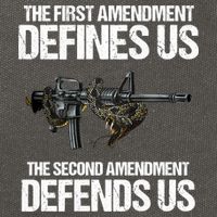 First Amendment Defines Us The Second Amendment Defends Us Cotton Canvas Backpack